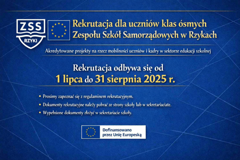 Erasmus + Regulamin rekrutacji