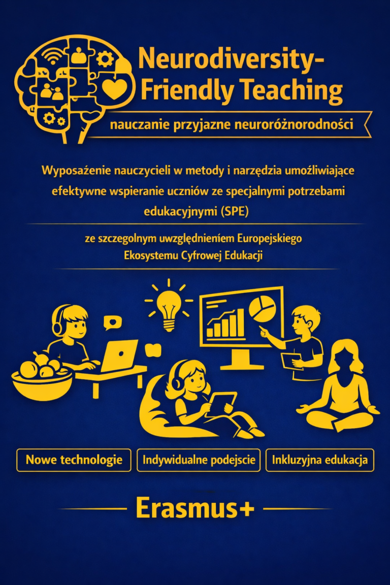 Szkolenie: „Neurodiversity‑friendly teaching – nauczanie przyjazne neuroróżnorodności”. Erasmus+