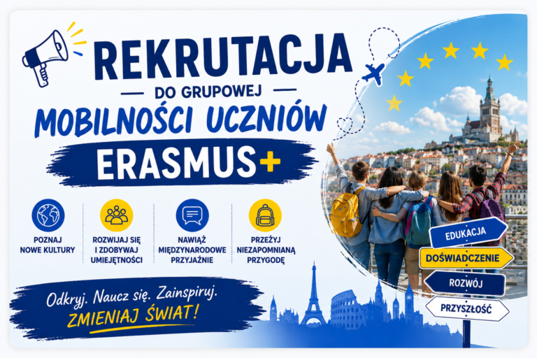 Rekrutacja do grupowej mobilności uczniów Erasmus+