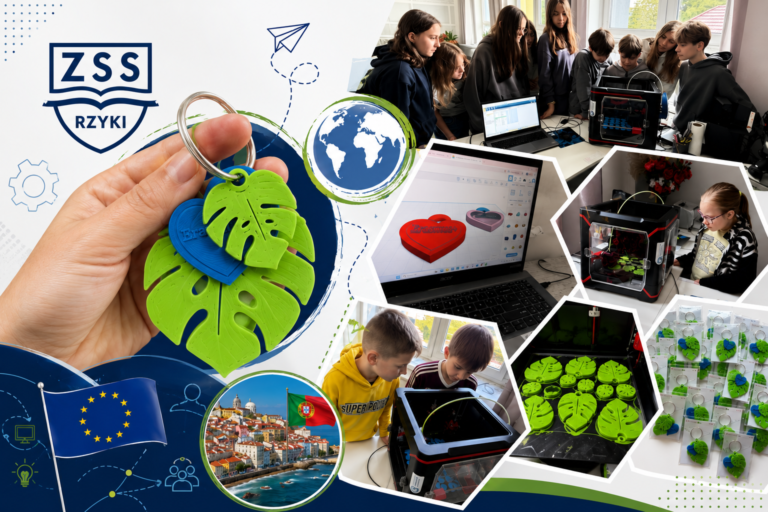 Kreatywność, technologia i Erasmus+, czyli o tym jak uczniowie projektowali breloczki 3D