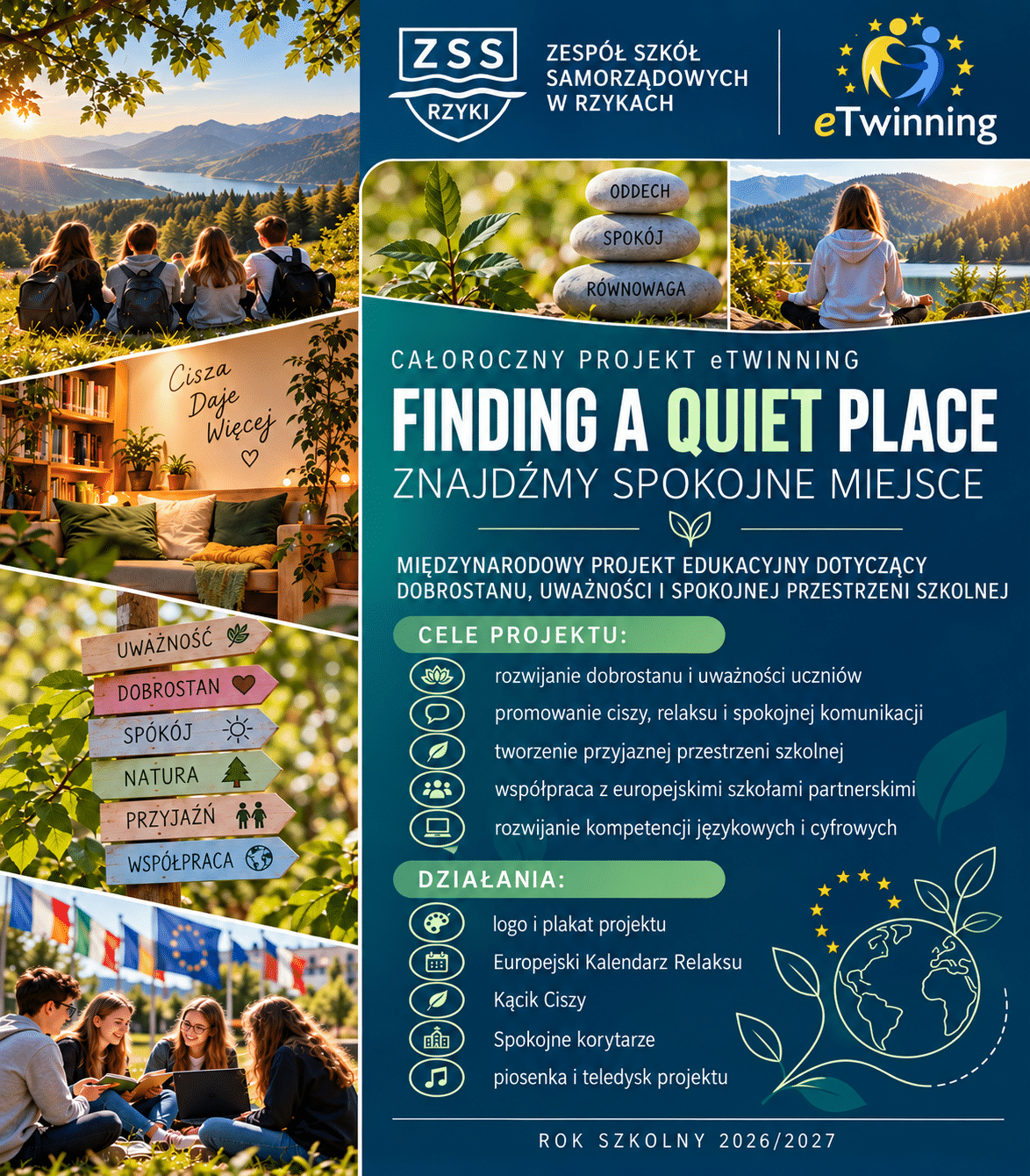 Znajdźmy spokojne miejsce – projekt eTwinning